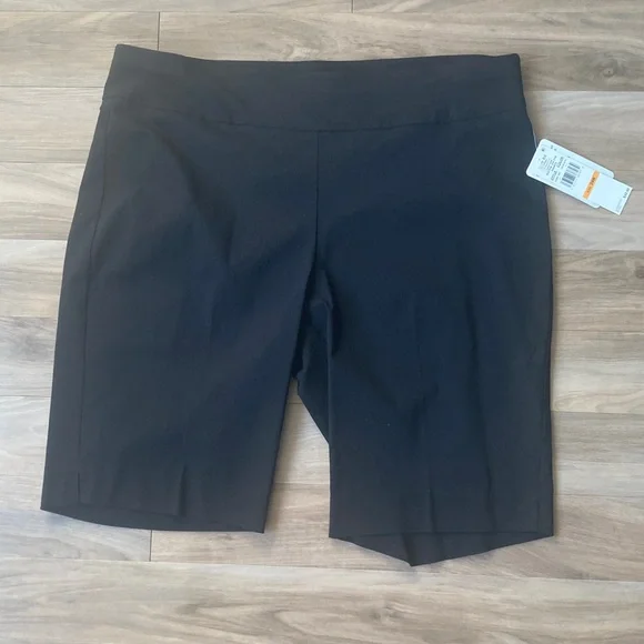 Ruby Rd black short pull on short with stretch slimming contour waistband 24W - Picture 7 of 17